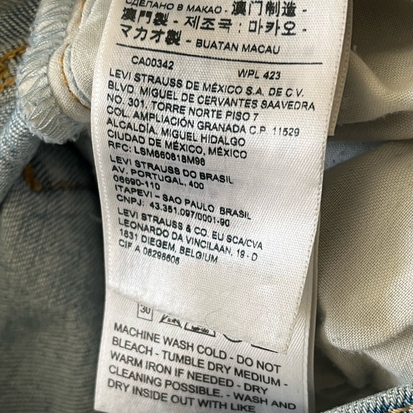 Levi's Ribcage straight Cropped Light-wash 28 - Picture 7 of 8